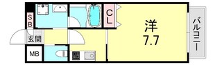 今宮駅 徒歩5分 15階の物件間取画像